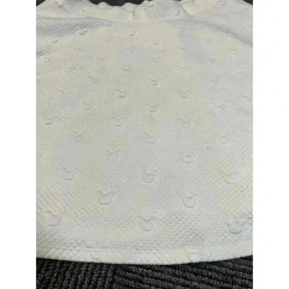Disney off White Textured Mickey Mouse Pattern Tennis Skirt Size L - Picture 3 of 4